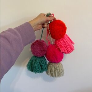 Nena & Co. Set of Three Bag Pom Poms